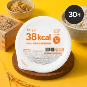 한채원 100g당 38kcal 밥대신 저칼로리 현미 곤약밥 간편식 150g, 30개