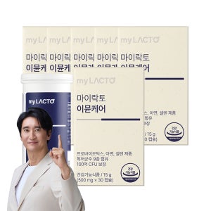 마이락토 NEW 면역 이뮨케어 100억 CFU 모유 유산균 아연 영양제 30캡슐, 6개