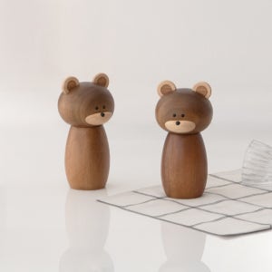 우드시엘 곰돌이 후추 그라인더 소금 분쇄기 소금후추 통후추 소금통