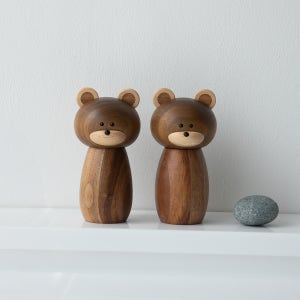 우드시엘 곰돌이 후추 그라인더 소금 분쇄기 소금후추 통후추 소금통