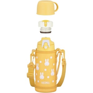 써모스 스트랩 2WAY 진공단열 보온보냉병 600ml 미피 일본구매대행