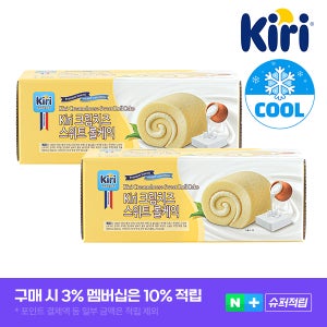 끼리 크림치즈 스위트 롤케익 / 디저트 크림치즈 아기간식 280g, 1개입, 2개