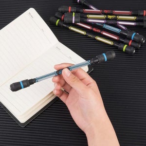 펜돌리기 펜 2개 초보자용 필기 겸용 볼펜 돌리기 전용 회전 연습 핑거 스틱 스피닝 장난감