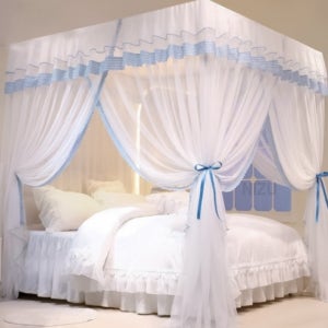 커튼형 침대 모기장 딥슬립 방충망커튼 침실모기장 모기방지 해충망