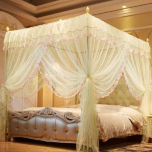 캐노피 커튼형 침대 모기장 해충망