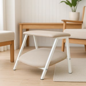 [덕하우스] 책상 발받침대 발판 사무실 패브릭 2단 쿠션 발받침 다리받침대 풋레스트