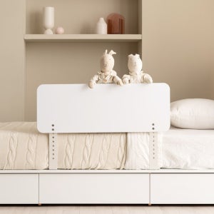 젠티스 국내생산 어린이 침대안전가드 낙상방지 무지 침대가드 브래킷 일반 화이트 80cm