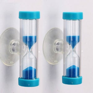 흡착식 3분 모래시계 2개 양치 타임 음식 조리 칼국수 라면 요리용 벽걸이 미니 타이머