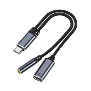 USB C to 3.5 + C타입 100W 이어폰 고속충전 듀얼 젠더