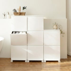 모다리빙 세탁실 수납정리함 팬트리 수납장 옷정리 플라스틱정리함 다용도 인테리어 수납함