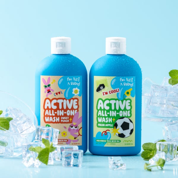 아임낫어베이비 액티브 키즈 올인원 샴푸 바디워시 300ml 2개