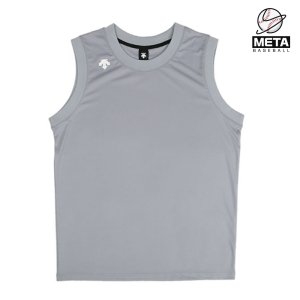 재고탈출 데상트 민소매 솔리드 바스켓볼 저지 팀 유니폼 나시 조끼 그레이 S8121ZST51