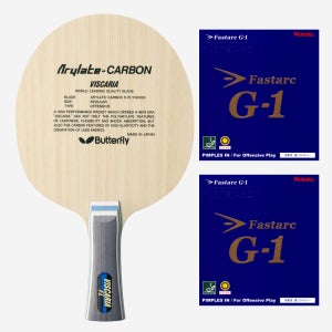 버터플라이 비스카리아 닛타쿠 파스탁 G1 러버 부착 FL 나팔모양