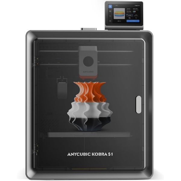 3d프린터 애니큐빅 코브라 S1 3D 프린터 코어XY 구조의 600mms 고속 인쇄 320℃ 핫엔드 막힘 방지 압출기 및 44dB 초조용 내장 카메라 AI 모니터링 크기 250