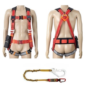도지나 주상 안전대 산업용 완강기 고소 작업 추락 방지 허리 안전 벨트 로프