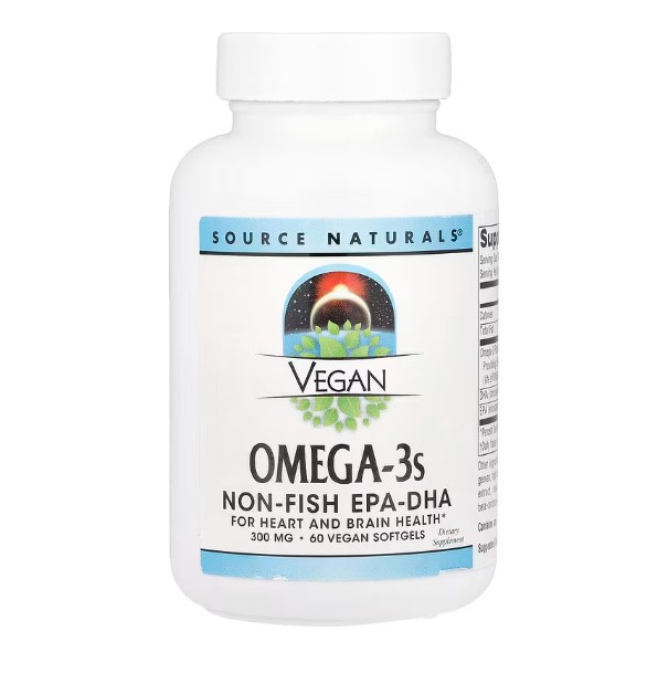 소스내츄럴 식물성 <b>해조류 오메가</b>3 60캡슐 비건오메가3 Omega3