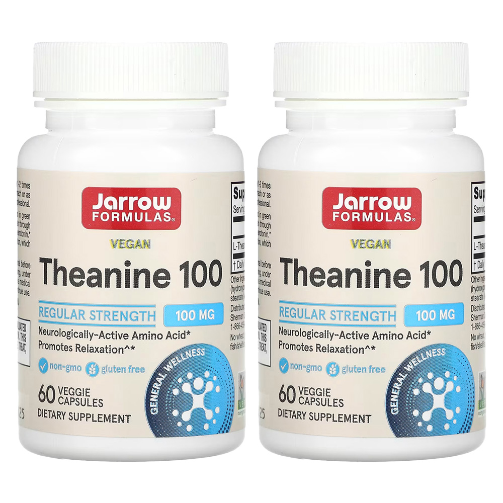 자로우 재로우 포뮬러스 테아닌 <b>Theanine 100</b>mg 60정 베지 캡슐 2개