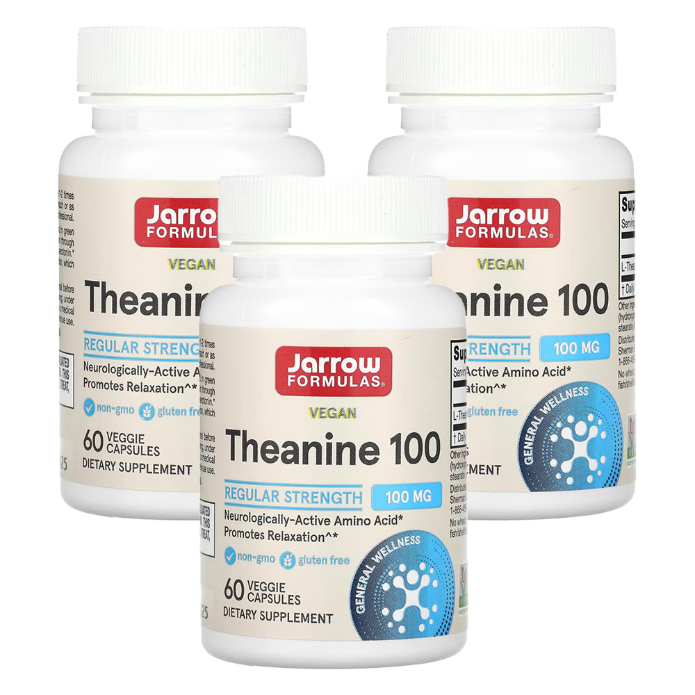 자로우 재로우 포뮬러스 <b>테아닌</b> <b>Theanine</b> 100mg 60정 베지 캡슐 3개