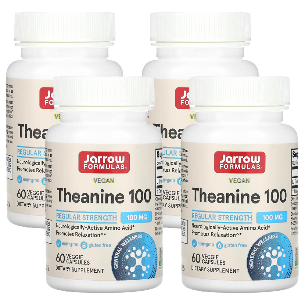 자로우 재로우 포뮬러스 <b>테아닌</b> <b>Theanine</b> 100mg 60정 베지 캡슐 4개