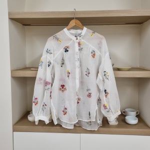 해외여행룩 여름옷 린넨 박시핏 시스루 얇은긴팔 셔츠 55 77