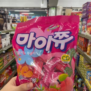 크라운 마이쮸 딸기+복숭아 284g