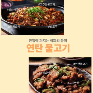 [캠핑/집밥 추천] 다소니 불향 가득 연탄 직화불고기 200g (간장/고추장 맛 선택)