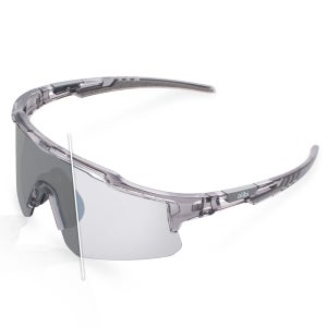 alibi 레이어 선글라스 (Half Frame) 그레이 변색 편광 러닝 골프 스포츠