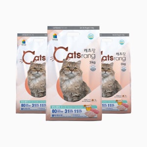 캐츠랑 건식사료 전연령, 5kg, 3개