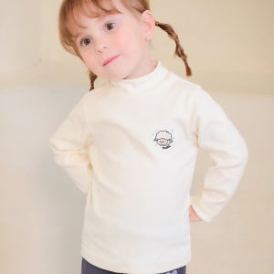 [몰리멜리] 보들양양이베이직반폴라티셔츠