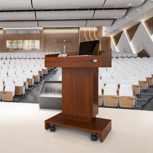 이동식 전동 높이조절 강의대 강연대 사회대 연설대