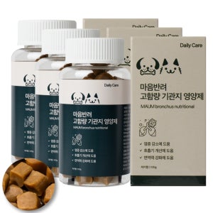 [SALE]마음반려 고함량 고양이 기관지 영양제 기침 호흡기 협착증 켁켁거림 면역력 콧물 60정, 3개