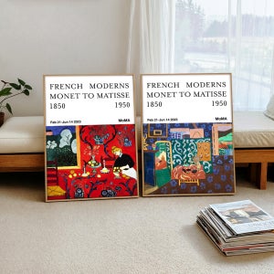 앙리 마티스 전시포스터 명화 그림 - 붉은색 하모니 A2