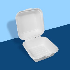 펄프용기 일체형 백색 SP-003 햄버거 디저트 케이크 샌드위치 포장 500개