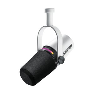 Shure MV7 플러스 화이트 하이브리드 USB 마이크