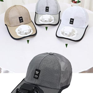 여름 휴대용 여행용 충전식 팬 선풍기 시원한 모자 캡 야외 작업 캠핑 등산 낚시 농사