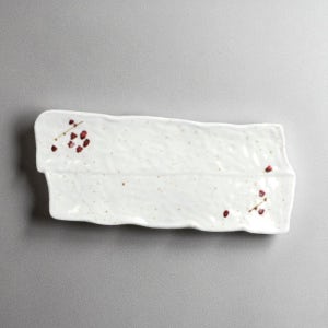 M살구 고목직사각 멜라민 그릇 초밥 메인 플레이팅 한정식 양식 일식 중식 다용도