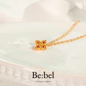 순금 3.75g(1돈 한돈) 목걸이 24k 디자인 플라워 루