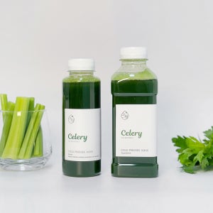 샐러리주스 노랑바나나 착즙 생즙 녹즙 공복 클렌즈 루틴 비가열주스