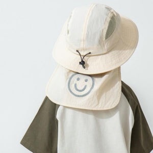 유아 아동 어린이 스마일 경량 벙거지모자 자외선차단 돌돌이 어린이날 놀이공원 워터파크 어린이모자