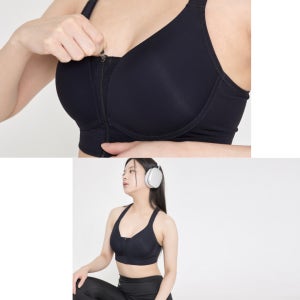 아이픽 스포츠브라 운동브라 노와이어 지퍼형 빅사이즈 여성속옷 1매