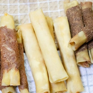 한우우피롤 치킨 오리 역대급 오래 먹는 간식 천연 수제 강아지 간식 우피+닭가슴살, 300g, 1개