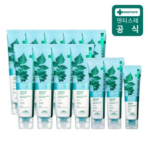 덴티스테 뉴센서티브케어 치약 180g 9개+60g 2개+20g 시린이 불소치약