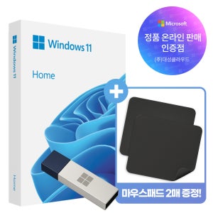 윈도우 Windows 11 Home FPP 처음사용자용 영구 제품키 설치 USB