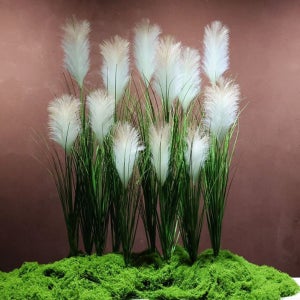 생화같은 가을 인테리어 조화 인조 팜파스 억새 갈대 조화 1p - 화이트브라운 60cm