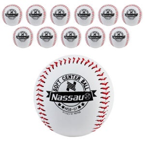 낫소 소프트 연식 야구공 NSB-01 안전야구공 12개입
