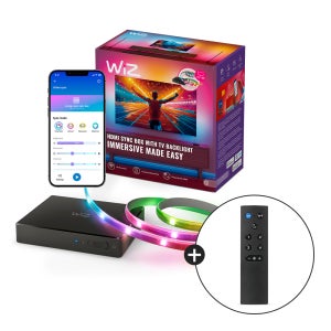 [사은품 리모컨 증정] 위즈 TV용 LED 라이트스트립 줄조명 간접조명 싱크박스 75-85 190cm x 컬러