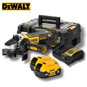 디월트 충전 그라인더 9000RPM 1550W DCG4051P2 125mm 5.0Ah 배터리 2개 세트 DCG405P2후속