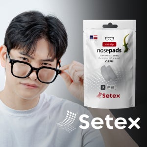 세텍스 안경 코받침 코패드 선글라스 흘러내림 방지 고정 스티커 미국산, 10P, 엘라스토머