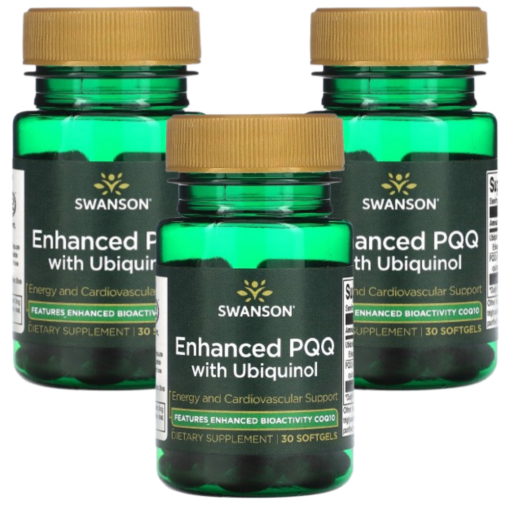 스완슨 유비퀴놀 PQQ 피큐큐 <b>코큐텐 50mg</b> 30캡슐, 3개