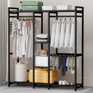 BMYX 시스템행거 옷걸이 드레스룸 튼튼한 철제 행거 고정식